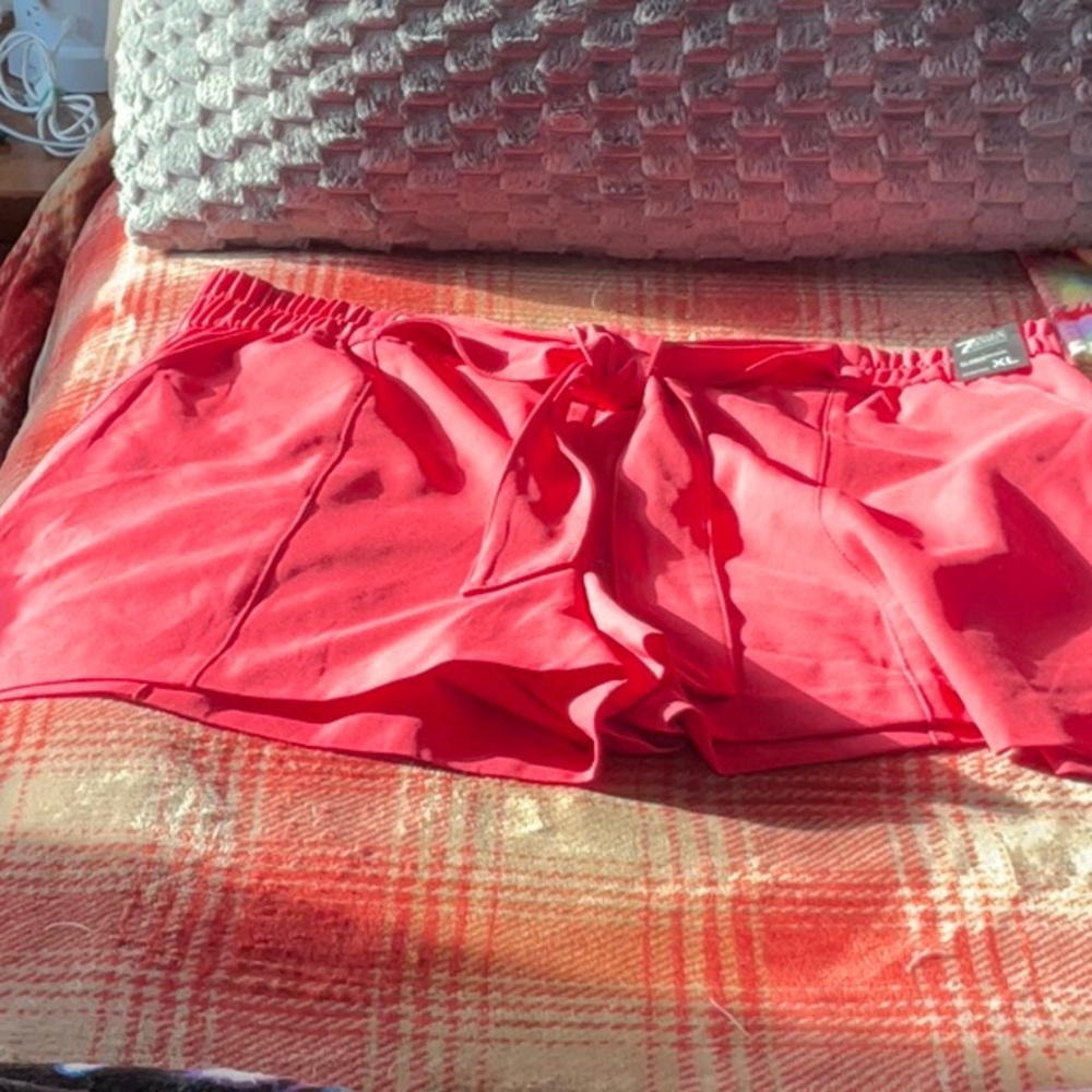 Red Drawstring Shorts